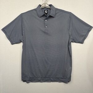 Foot Joy Men's Golf Polo Shirt Large Geometric Print‎